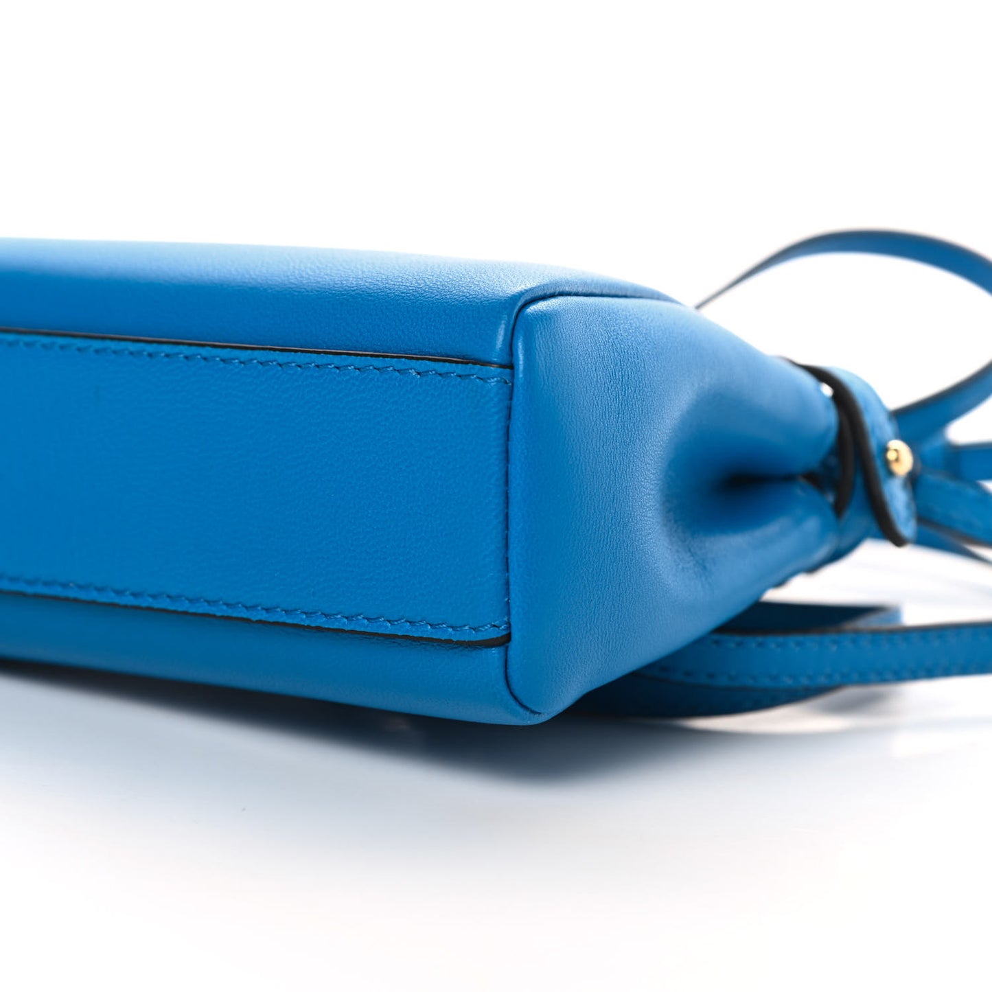 Shiny Nappa Micro Peekaboo Iconic Satchel Blue Royal