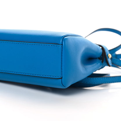 Fendi Shiny Nappa Micro Peekaboo Iconic Satchel Blue Royal 11 of 12