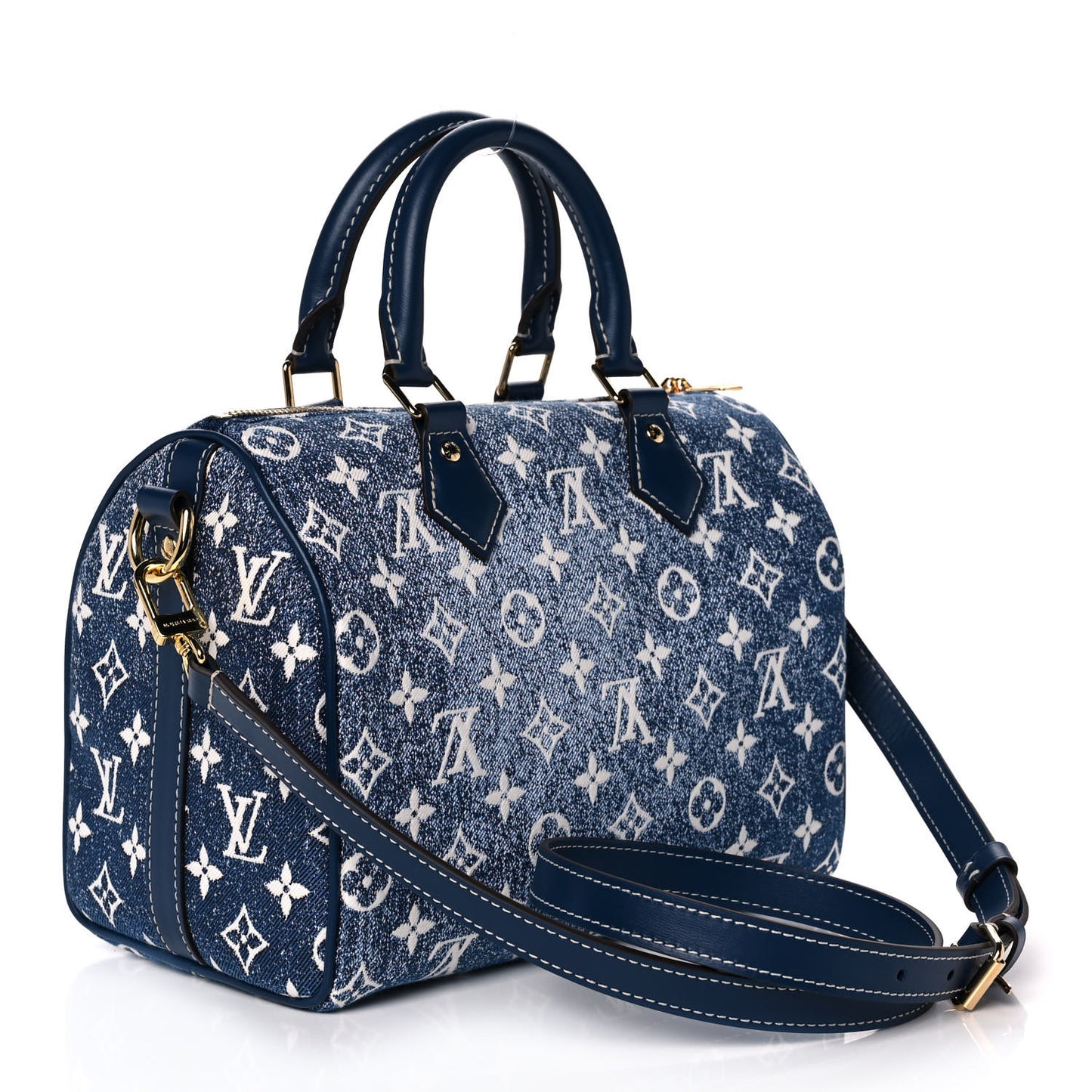 Monogram Jacquard Denim Speedy Bandouliere 25 Bleu