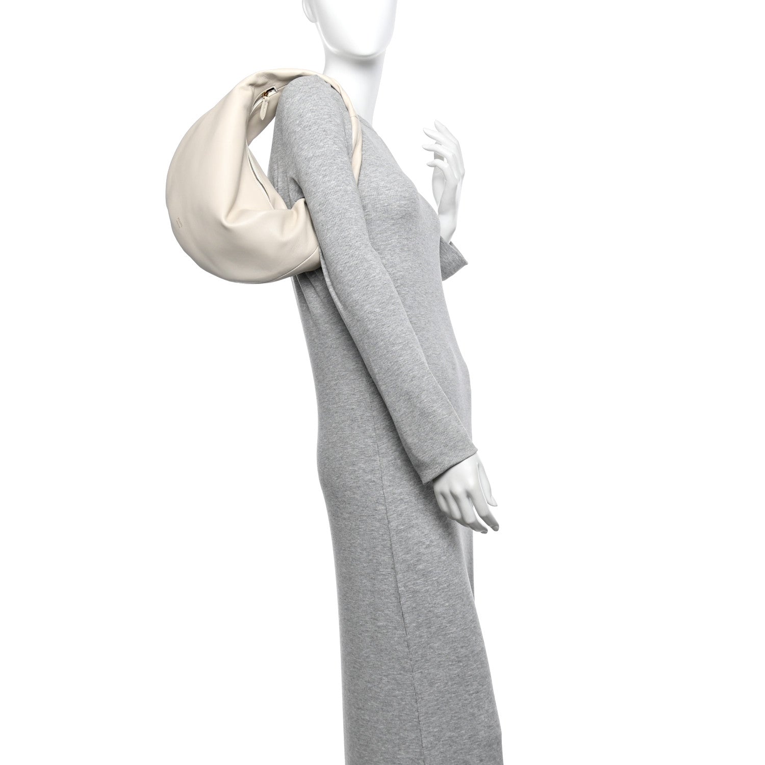 Khaite Calfskin Medium Olivia Hobo Off White 2 of 12