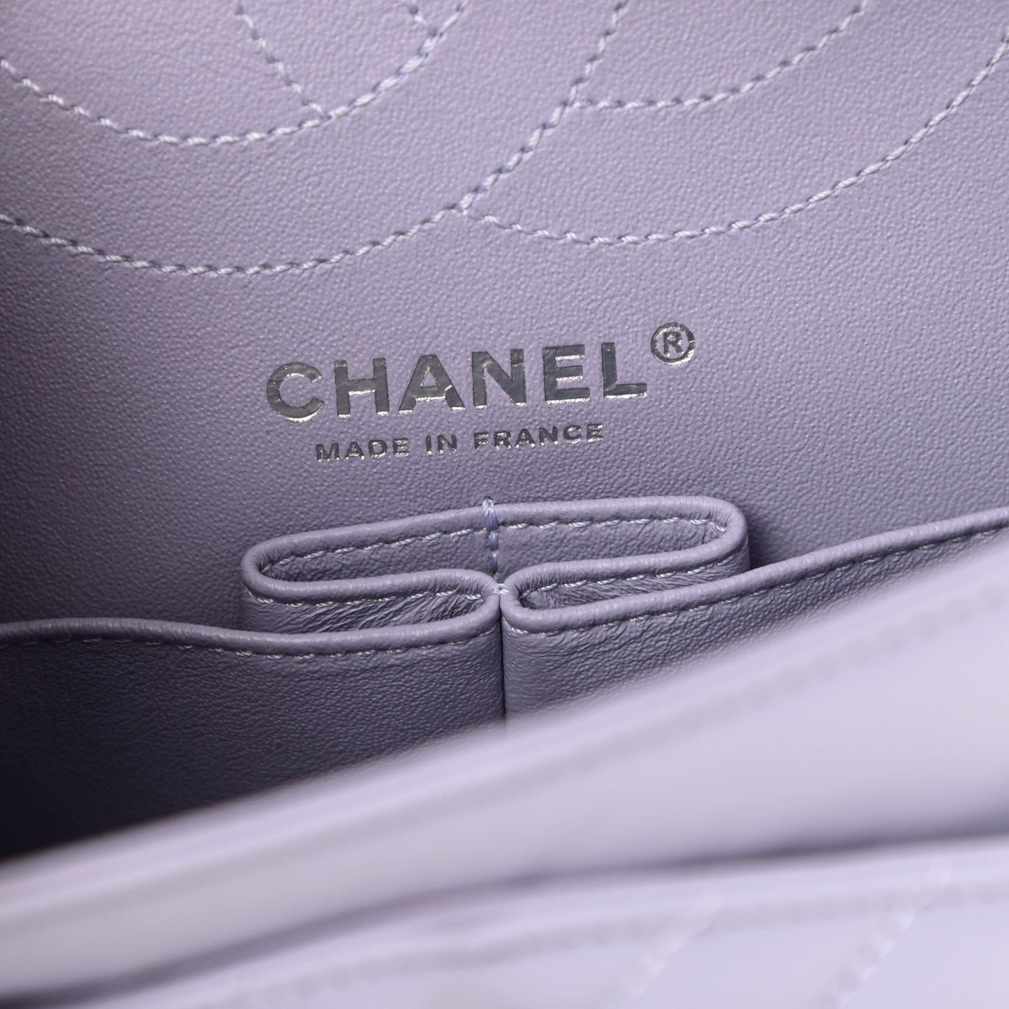 Aged Calfskin Chevron Quilted 2.55 Reissue 225 Flap Light Purple