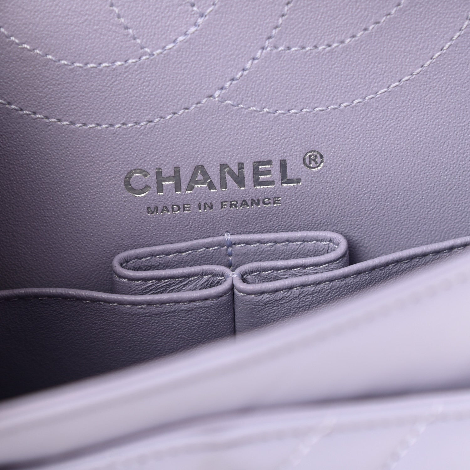 Chanel Aged Calfskin Chevron Quilted 2.55 Reissue 225 Flap Light Purple 6 of 10