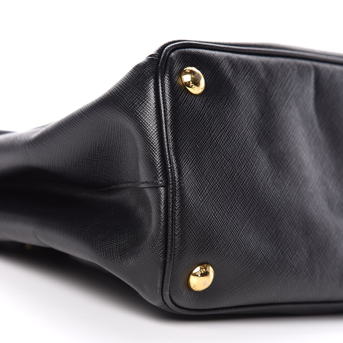 Saffiano Small Galleria Double Zip Tote Black
