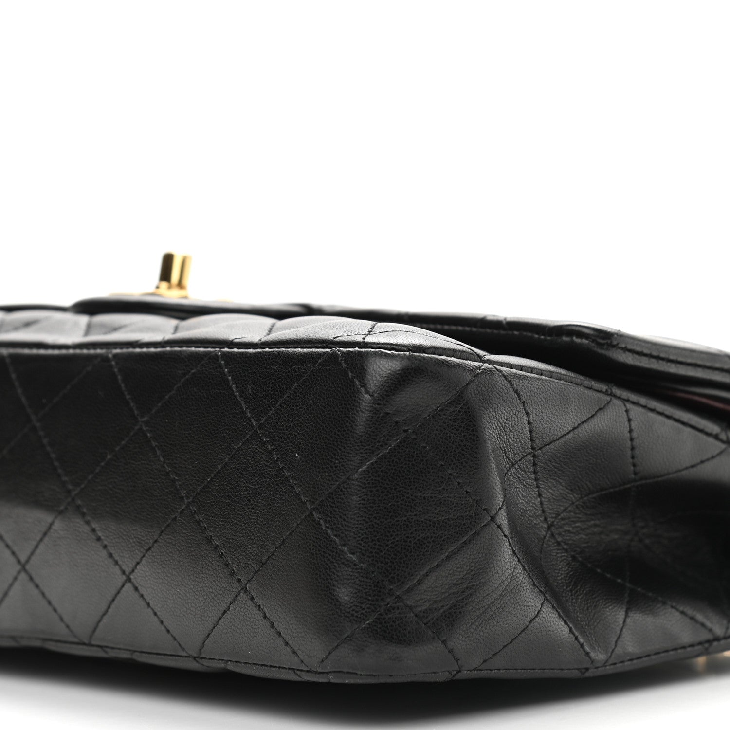 Chanel Lambskin Quilted Medium Double Flap Black 13 of 13