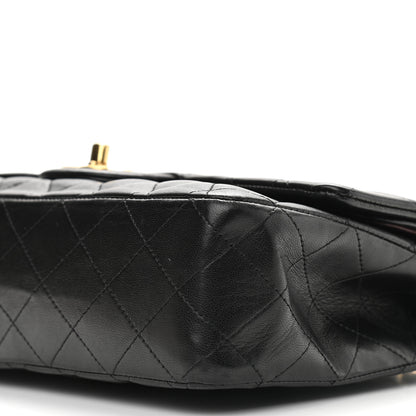 Chanel Lambskin Quilted Medium Double Flap Black 13 of 13