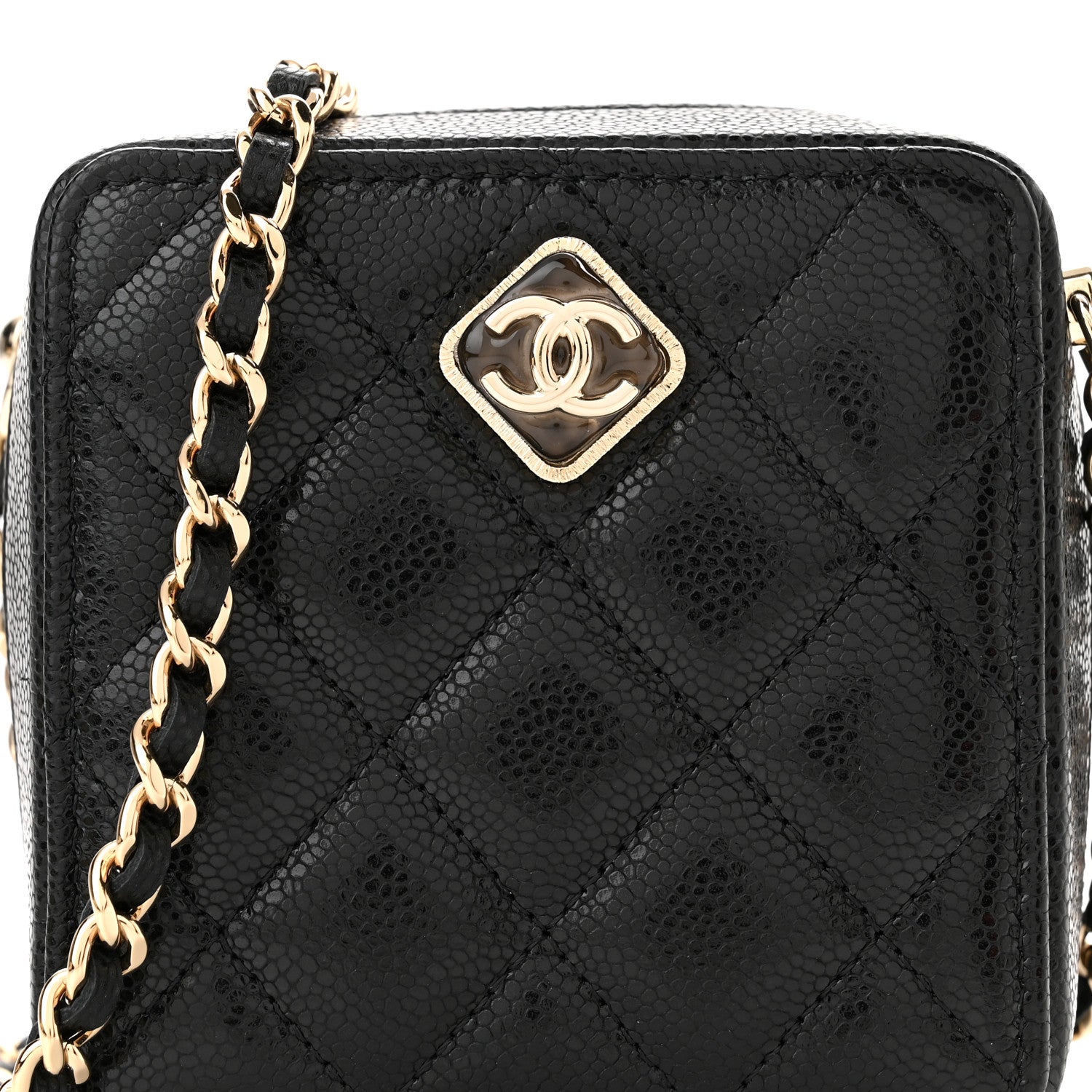 Chanel Caviar Quilted Clutch With Chain Black 8 of 11