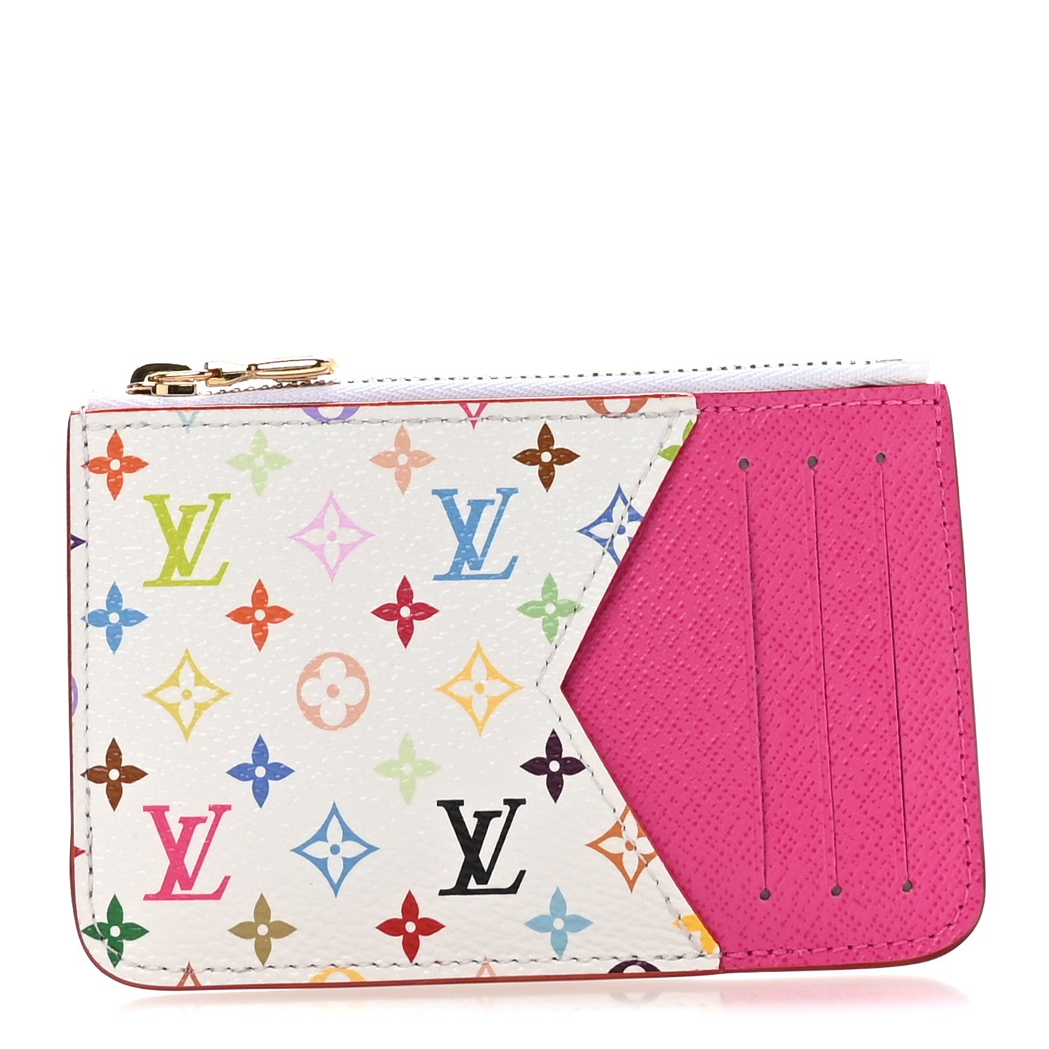 Louis Vuitton LV X TM Monogram Romy Card Holder Kawaii Pink 1 of 7