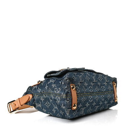 Louis Vuitton Monogram Denim Baggy PM Blue 4 of 12
