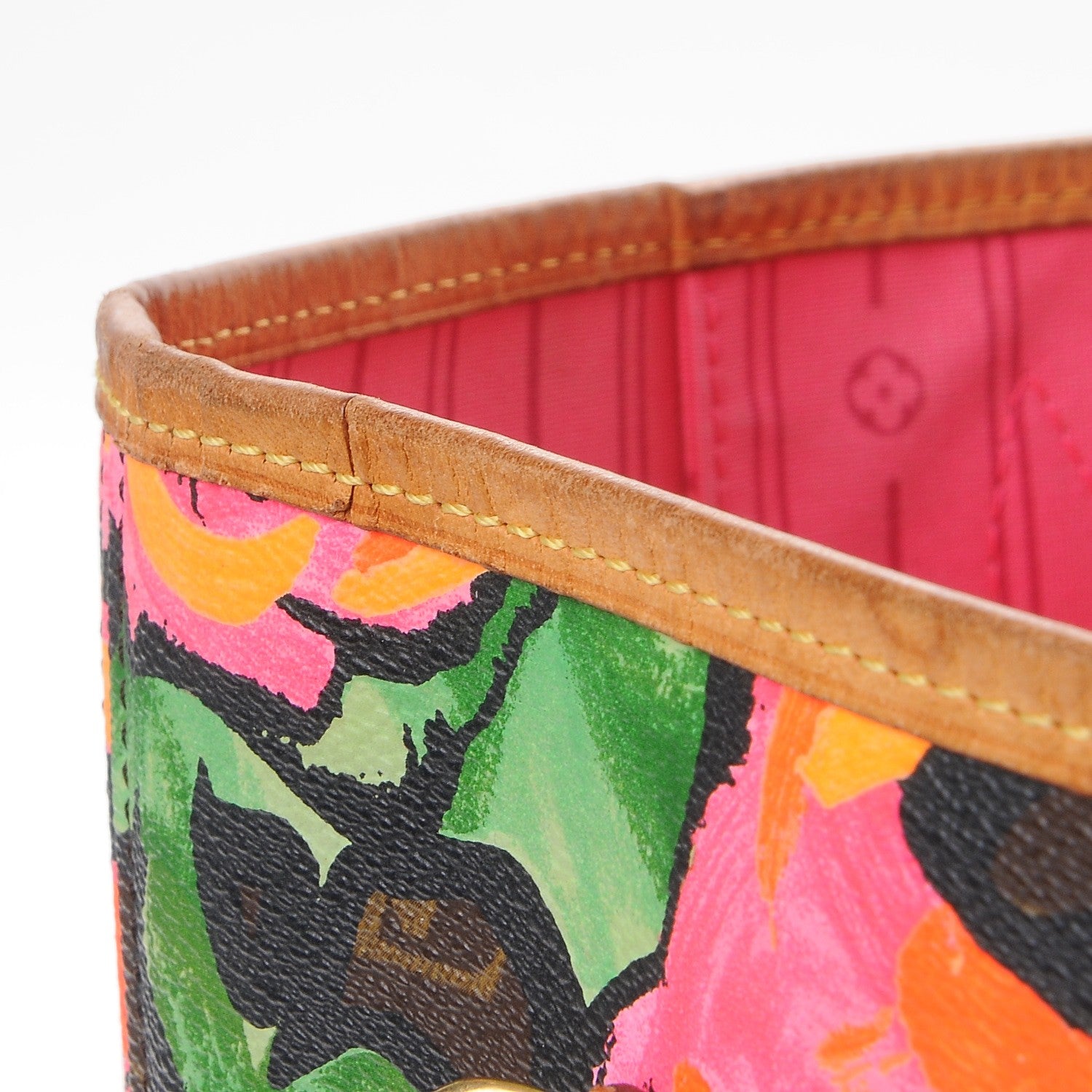 Louis Vuitton Monogram Roses Neverfull MM 11 of 15