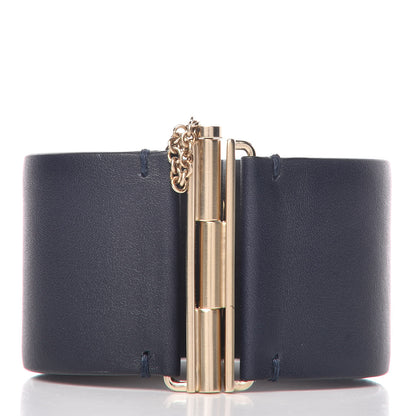 Chanel Calfskin CC Wide Cuff Navy 3 of 7