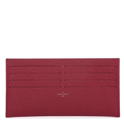 Louis Vuitton Calfskin Felicie Card Holder Insert Fuchsia 1 of 5