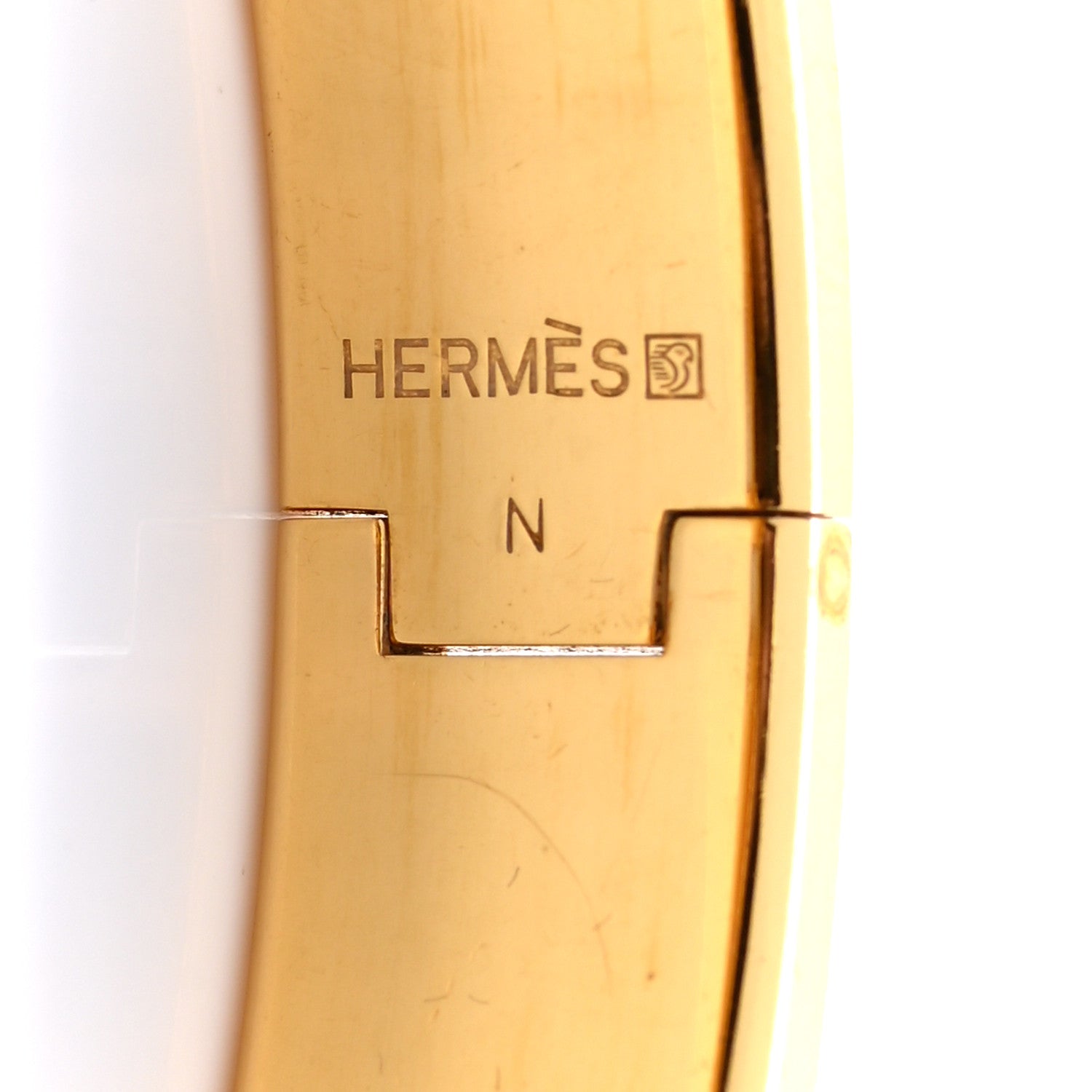Hermes Enamel Narrow Clic Clac H Bracelet PM White 4 of 4