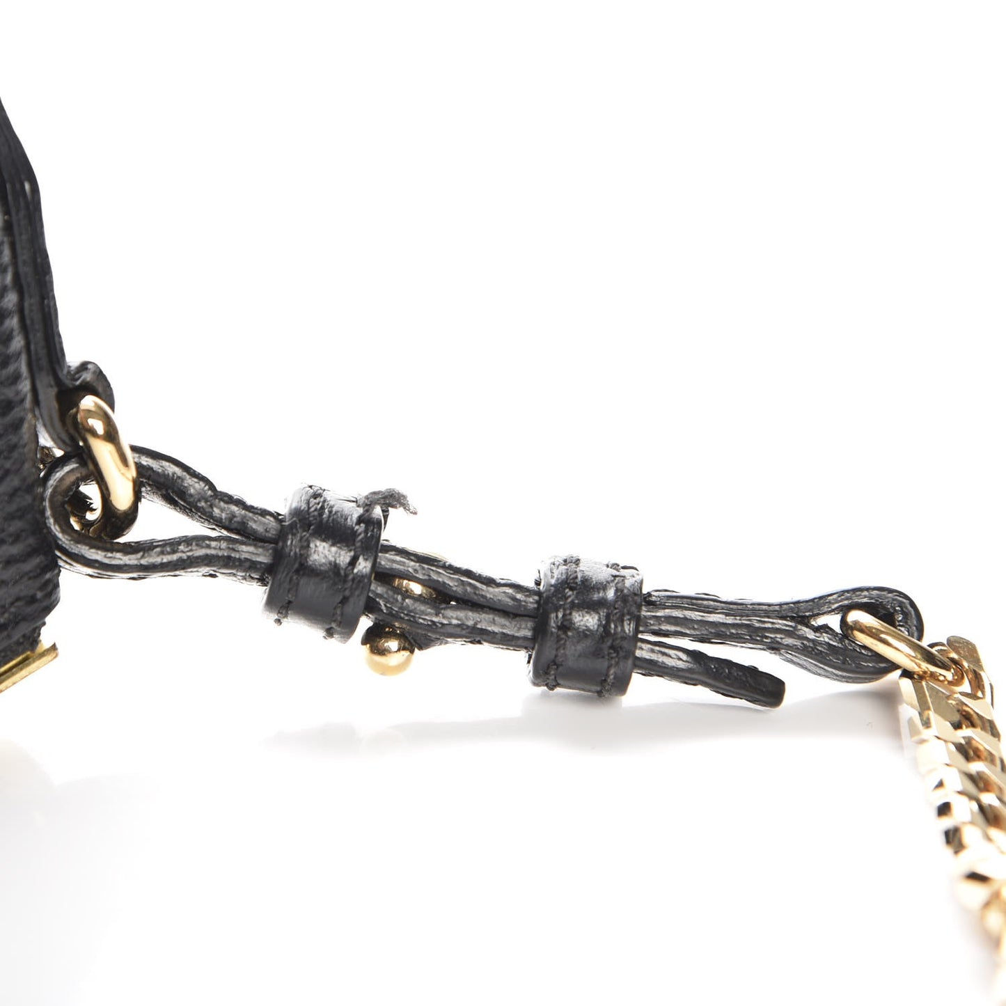 Signature Grain Calfskin Check Embossed Peyton Crossbody Clutch Bag Black