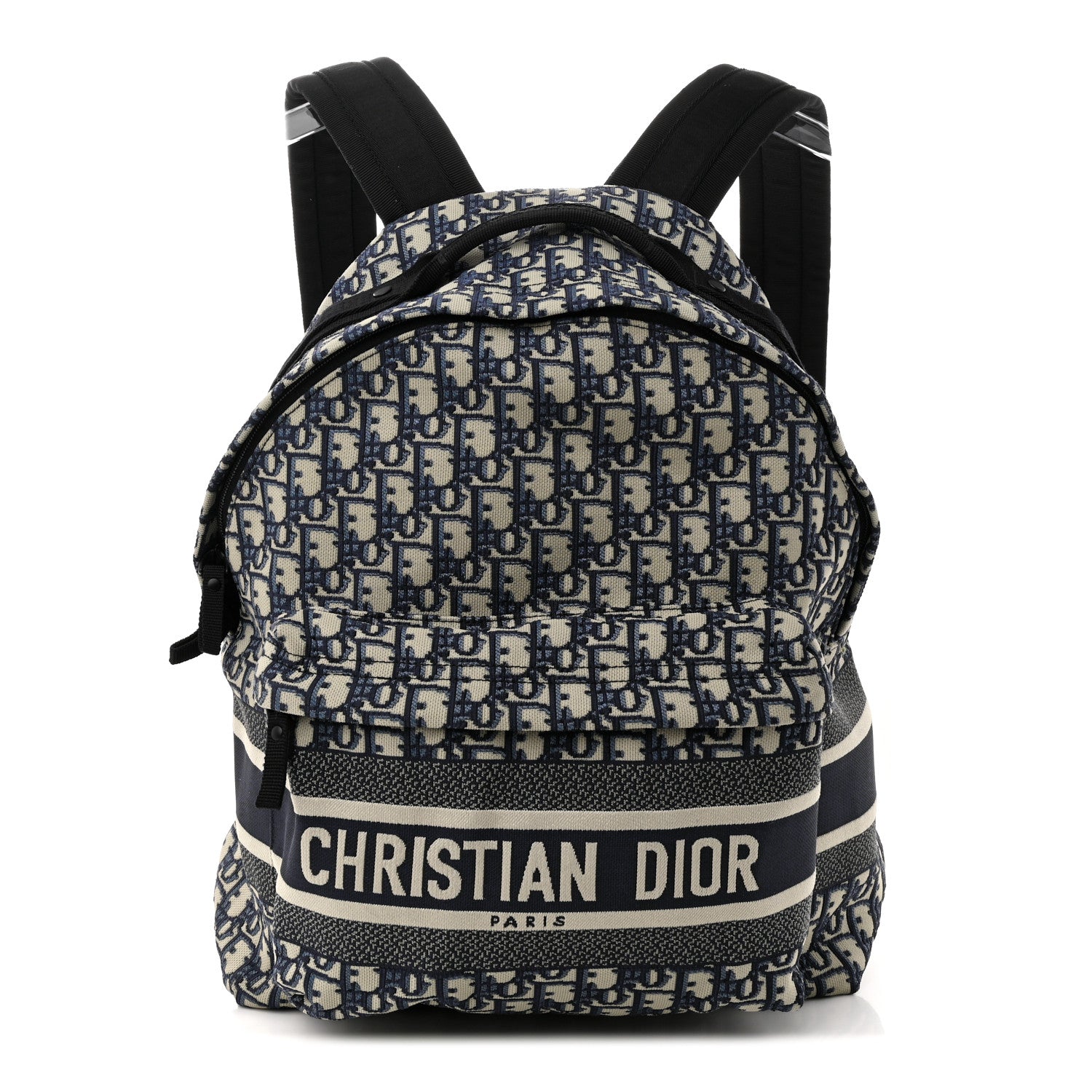 Christian Dior Oblique Diortravel Backpack Blue 1 of 14