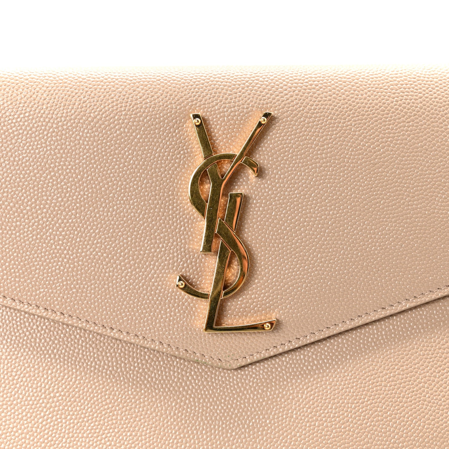 Saint Laurent Grain De Poudre Uptown Pouch Dark Beige 8 of 12