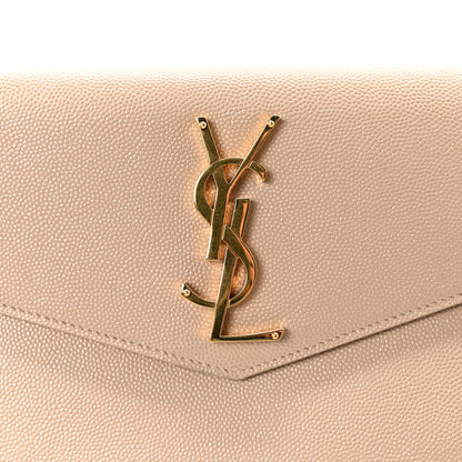 Saint Laurent Grain De Poudre Uptown Pouch Dark Beige 8 of 12