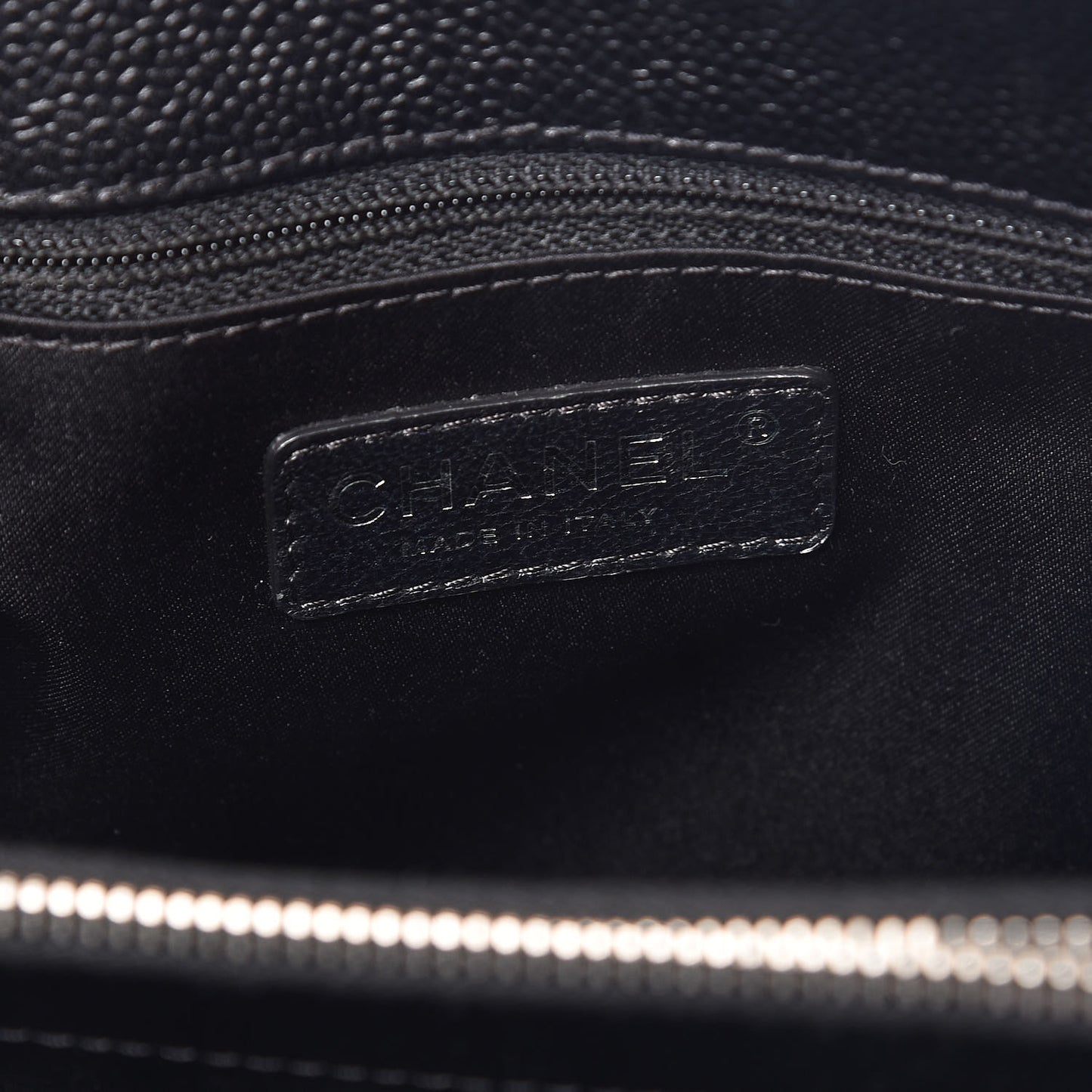 Caviar Quilted Grand Shopping Tote GST Black