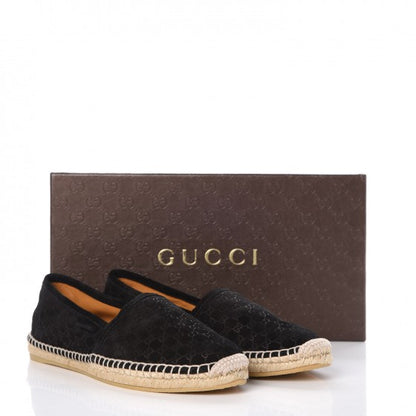 Gucci Suede Microguccissima Espadrilles 37.5 Black 10 of 10