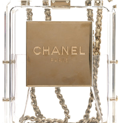 Chanel Transluscent Plexiglass Perfume Bottle Clutch 5 of 9