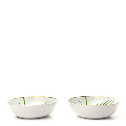Hermes Porcelain Passifolia Cereal Bowl Set of 2 1 of 9