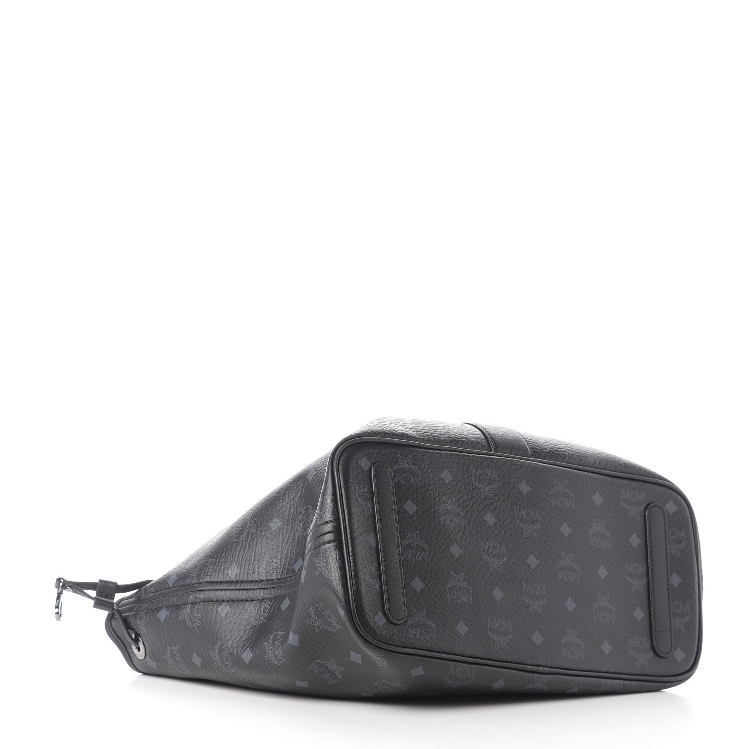 MCM Visetos Medium Liz Reversible Shopper Tote Black 4 of 14