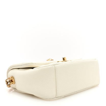 Chanel Caviar Quilted Mini Chain Soul Flap White 4 of 10