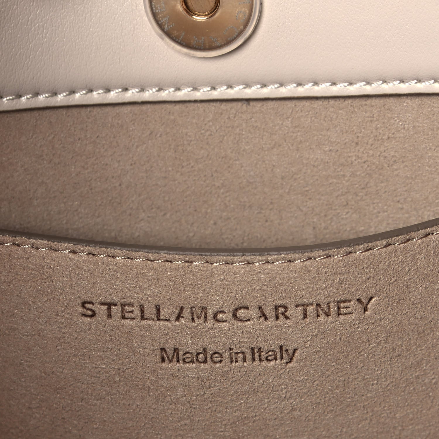 Stella McCartney Eco Alter Nappa Medium Frayme Shoulder Bag Pure White 6 of 12