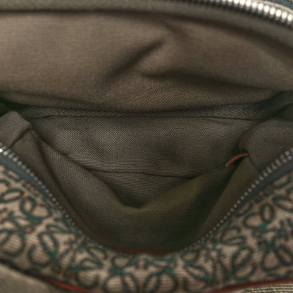 Loewe Jacquard Anagram Calfskin Mini Camera Bag Khaki Green Tan 5 of 10