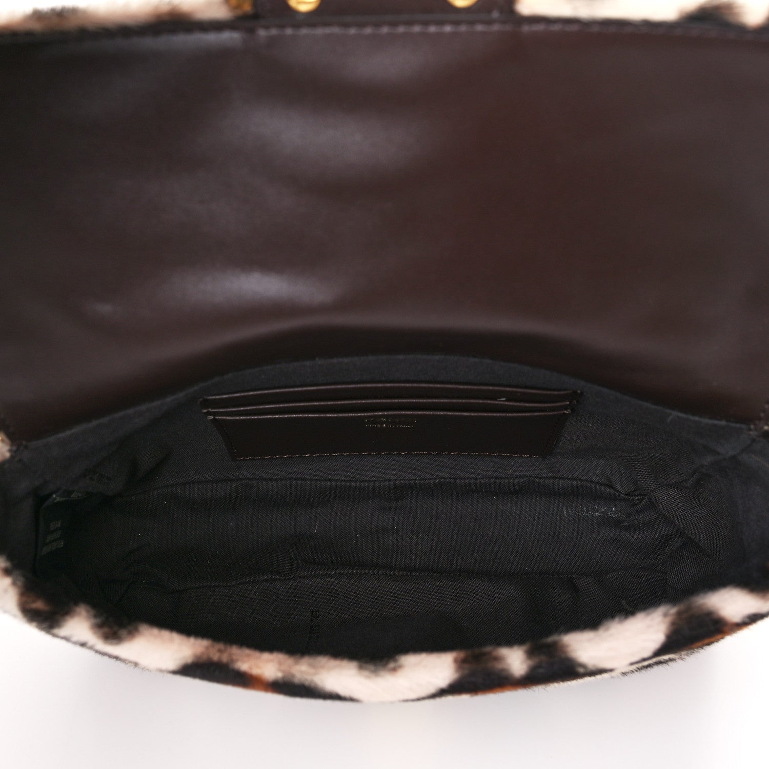Fendi Calf Hair Leopard Print Mini Baguette Pink Brown 5 of 9