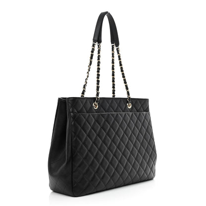 Chanel Caviar Quilted Large Shopping Tote Black 5 of 21