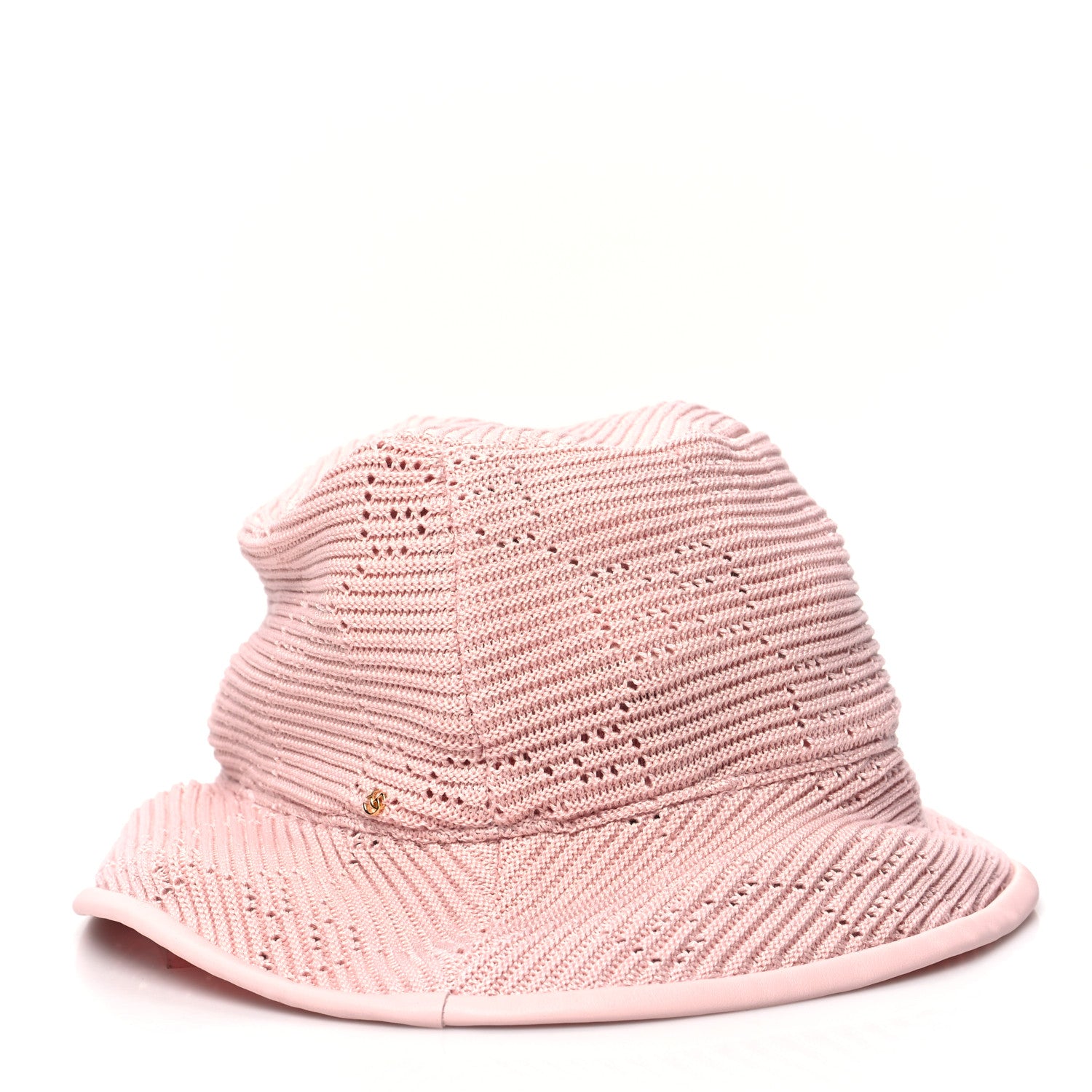 Gucci Cotton Crochet GG Monogram Bucket Hat M Pink 3 of 9