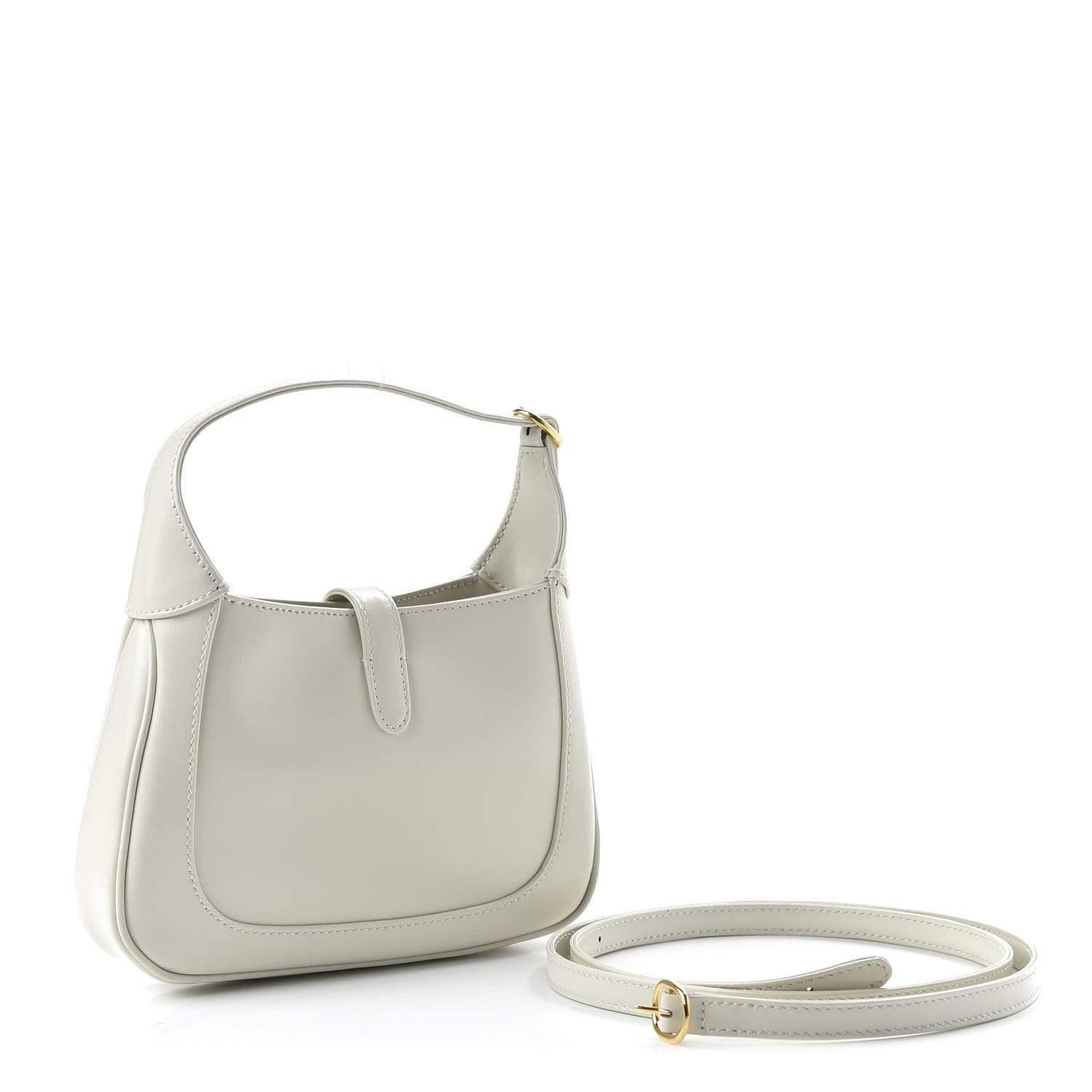 Gucci Boarded Dyana Lux Calfskin Mini Jackie 1961 Hobo Mystic White 3 of 10