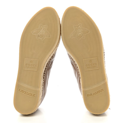 Gucci Nappa Matelasse GG Marmont Espadrilles 37.5 Porcelain Rose 5 of 11