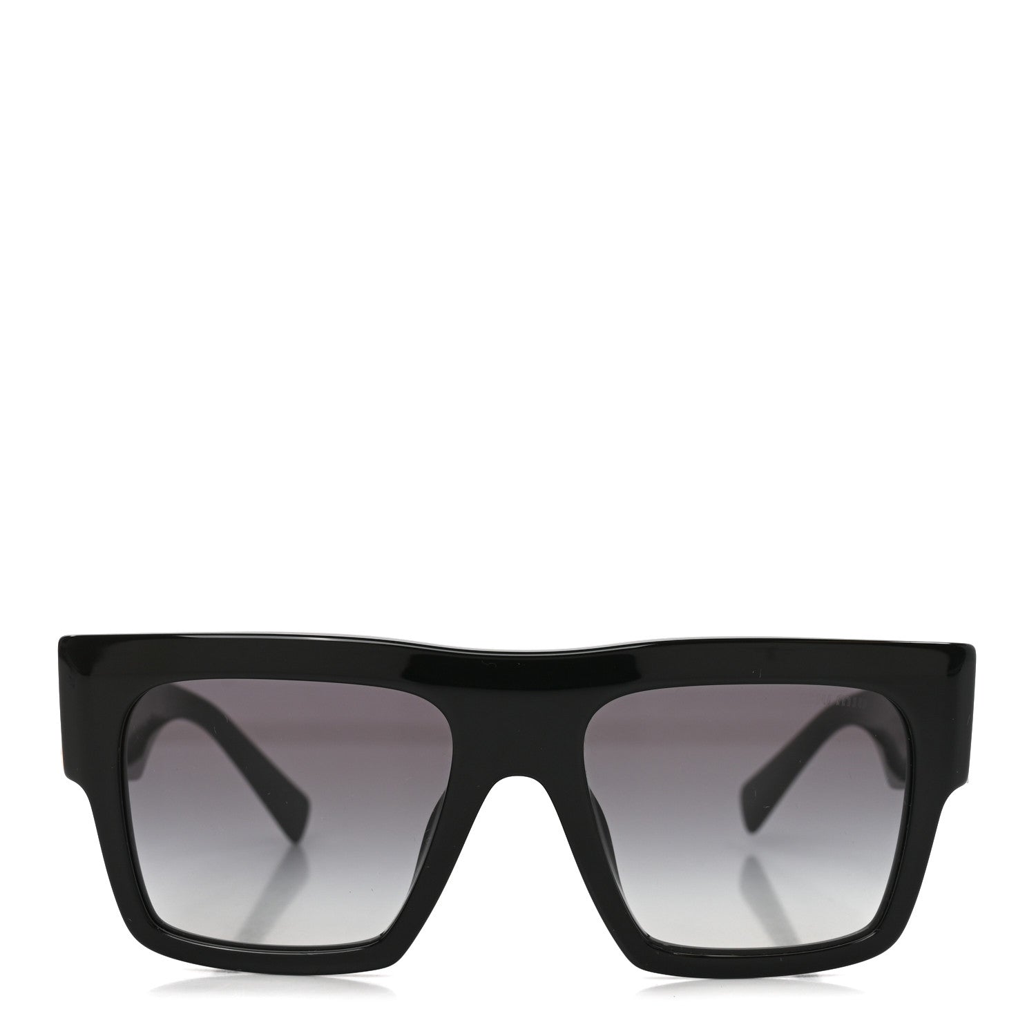 Miu Miu Acetate Rectangle Sunglasses SMU 10W Black 4 of 14