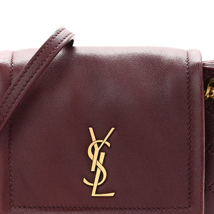 Saint Laurent Lambskin Quilted Monogram Mini Nolita Rouge Cabernet 8 of 10