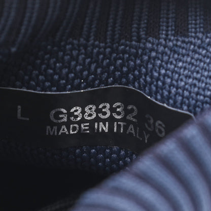 Chanel Fabric Logo Sneakers 36 Navy Black 14 of 14