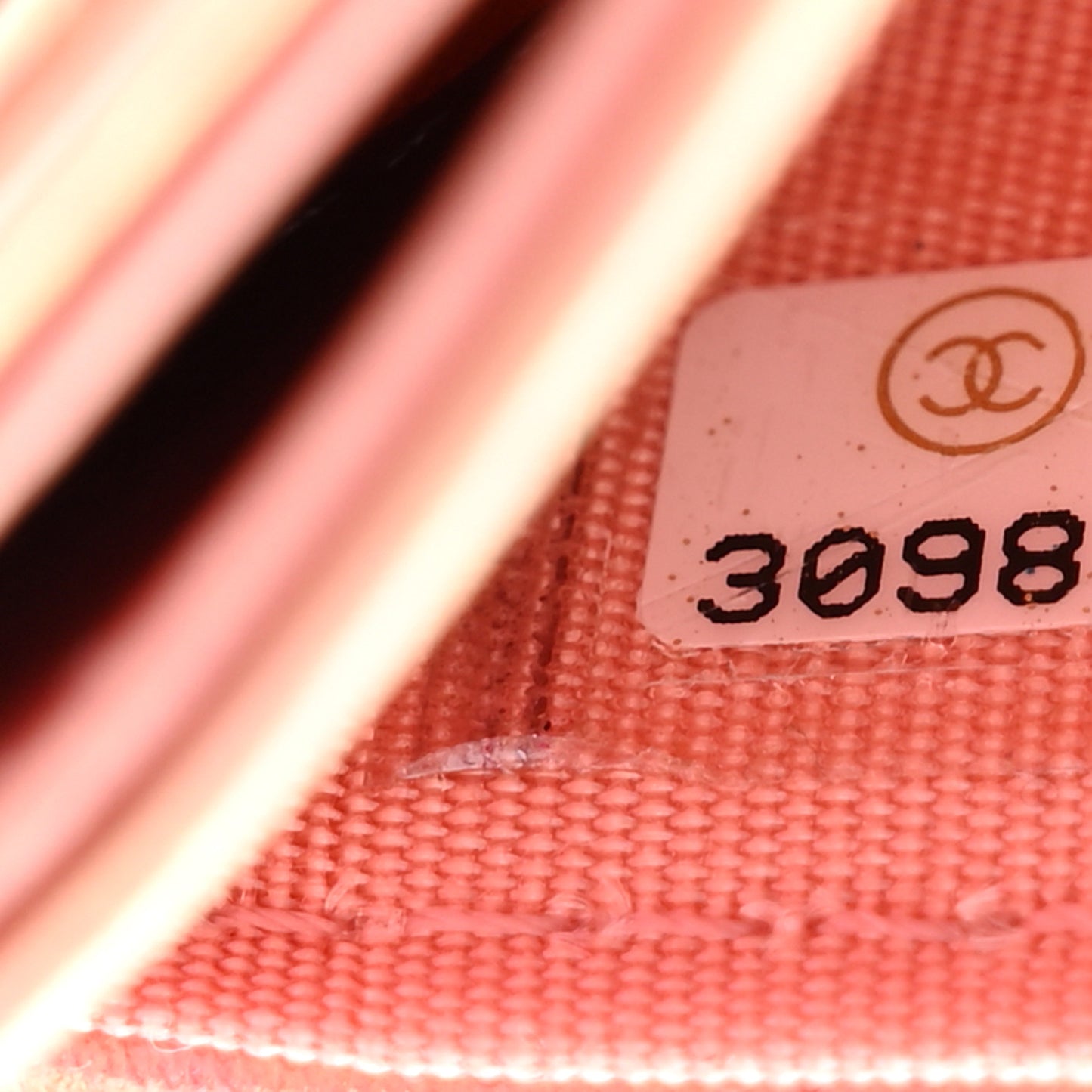 Iridescent Calfskin Quilted Chanel 19 Card Holder Pink