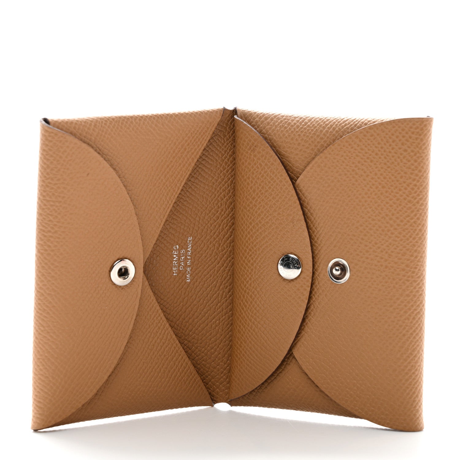 Hermes Epsom Calvi Duo Card Case Biscuit 5 of 6