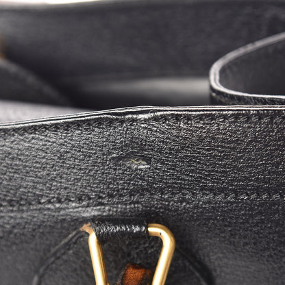 Gucci Calfskin Bamboo Top Handle Tote Black 16 of 18
