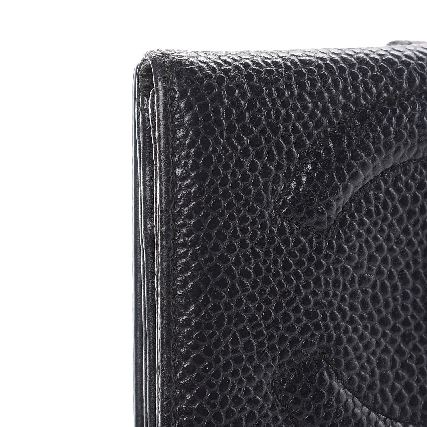 Chanel Caviar Timeless CC Compact Wallet Black 12 of 15
