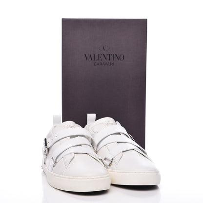 Valentino Garavani Calfskin Mens V Punk Low Top Sneakers 47 White 11 of 11