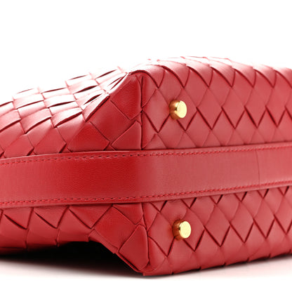 Bottega Veneta Calfskin Nappa Intrecciato Mini Wallace Apple Candy 9 of 11