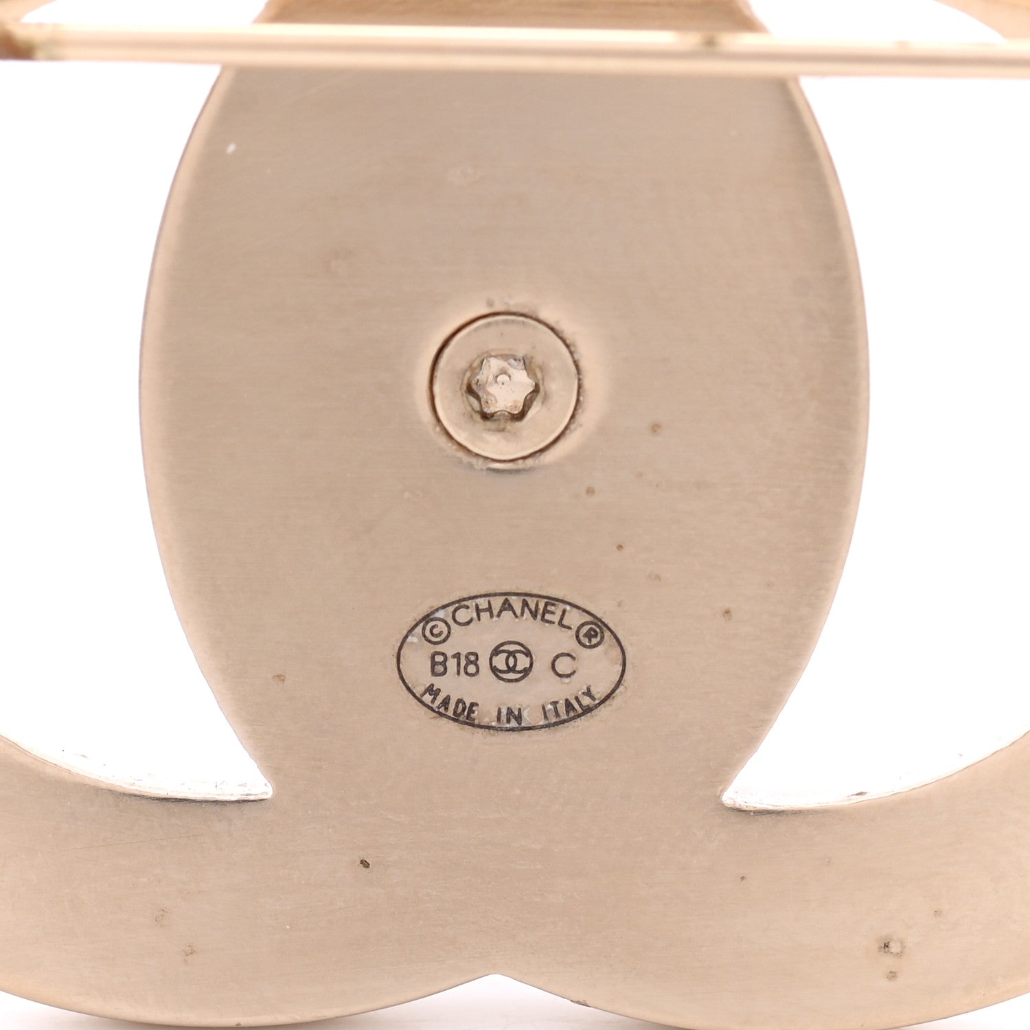 Chanel CC Turnlock Brooch Gold 4 of 6