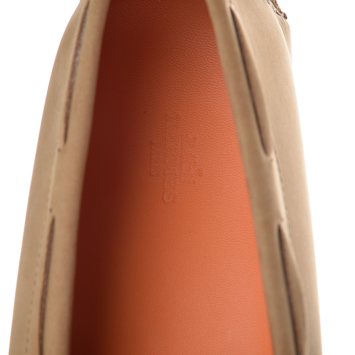 Hermes Nubuck Oscar Loafers 44 Beige Corde 7 of 8