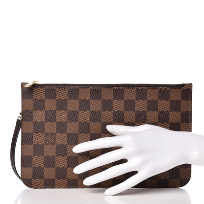 Louis Vuitton Damier Ebene Neverfull MM GM Pochette 2 of 8