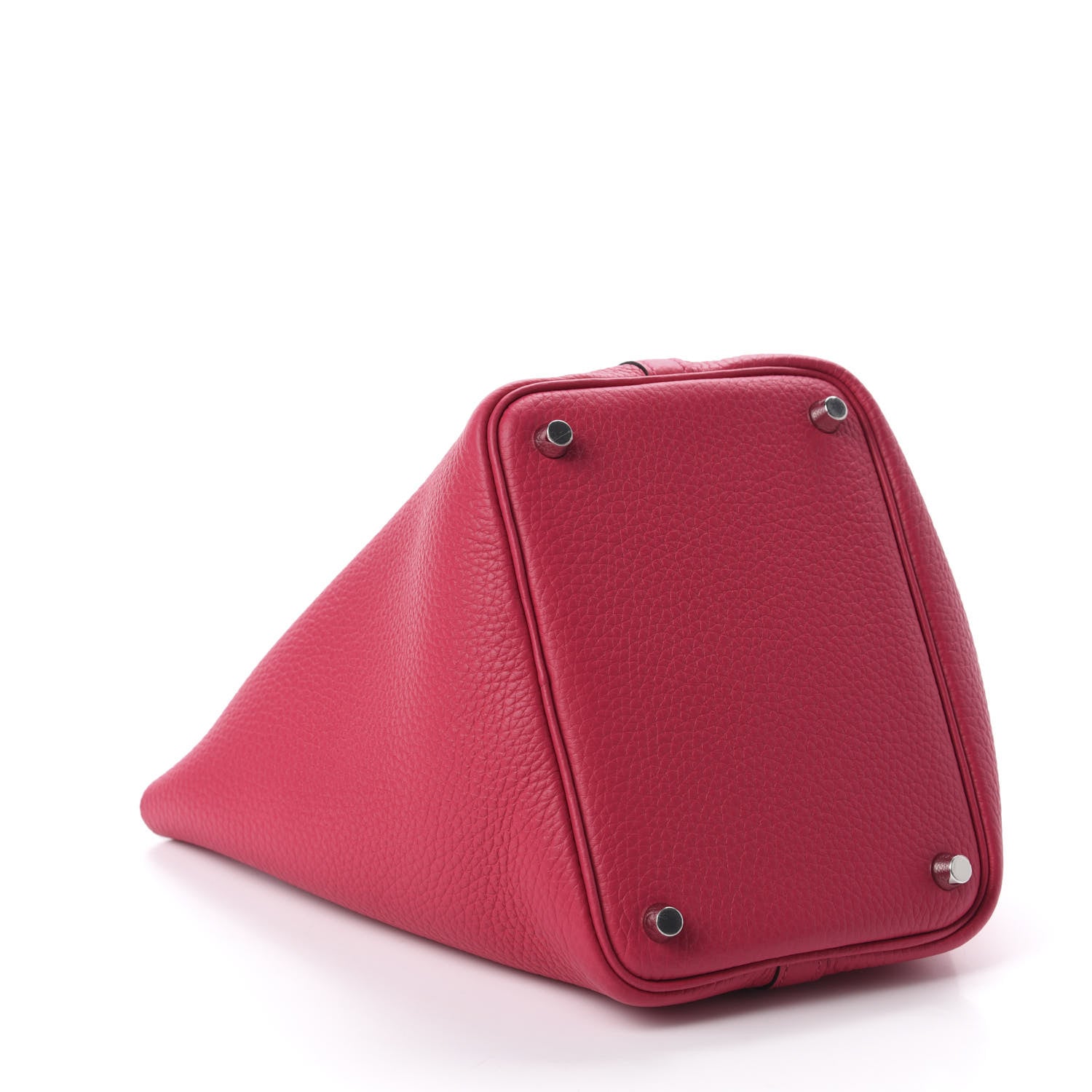 Hermes Taurillon Clemence Verso Picotin Lock 18 PM Rose Mexico Rouge De Coeur 4 of 11