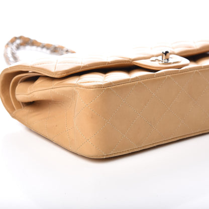 Chanel Lambskin Quilted Medium Double Flap Beige 6 of 16