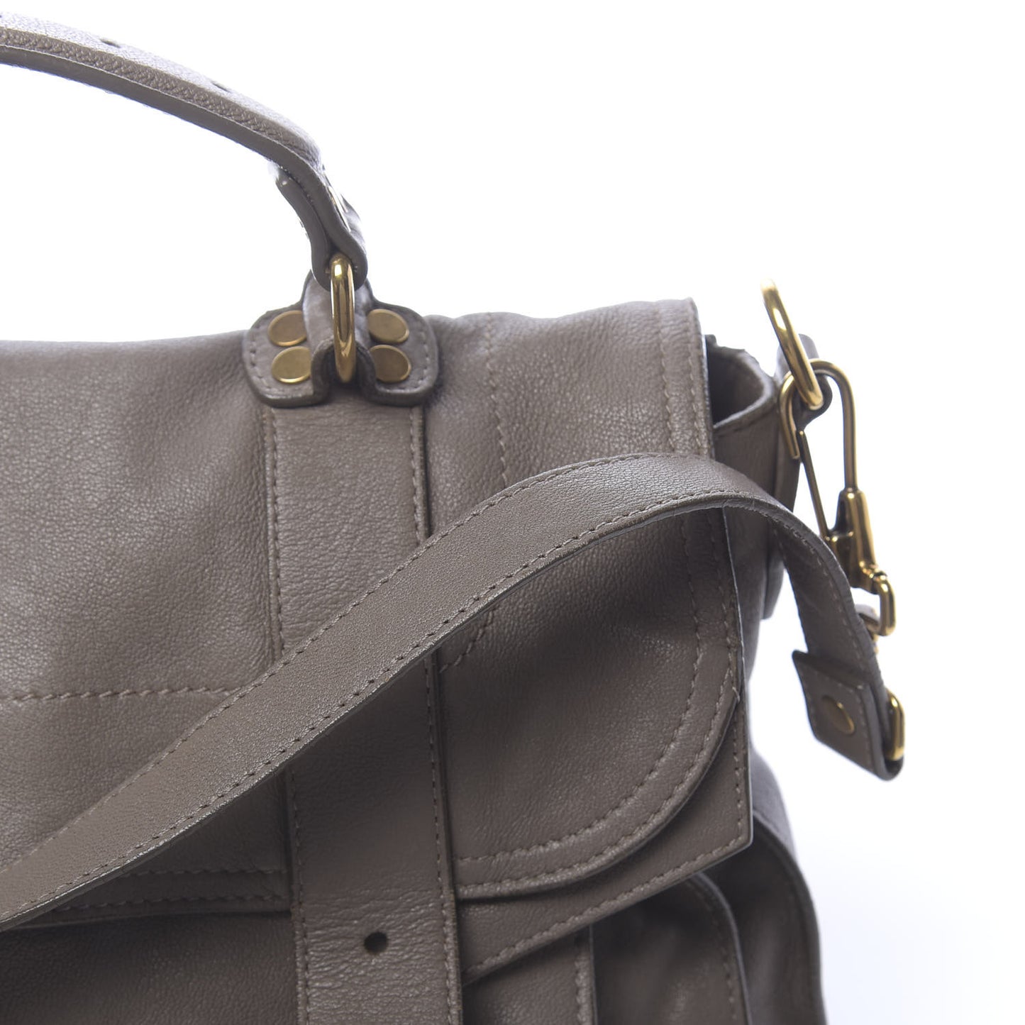 Lambskin PS1 Medium Satchel Smoke