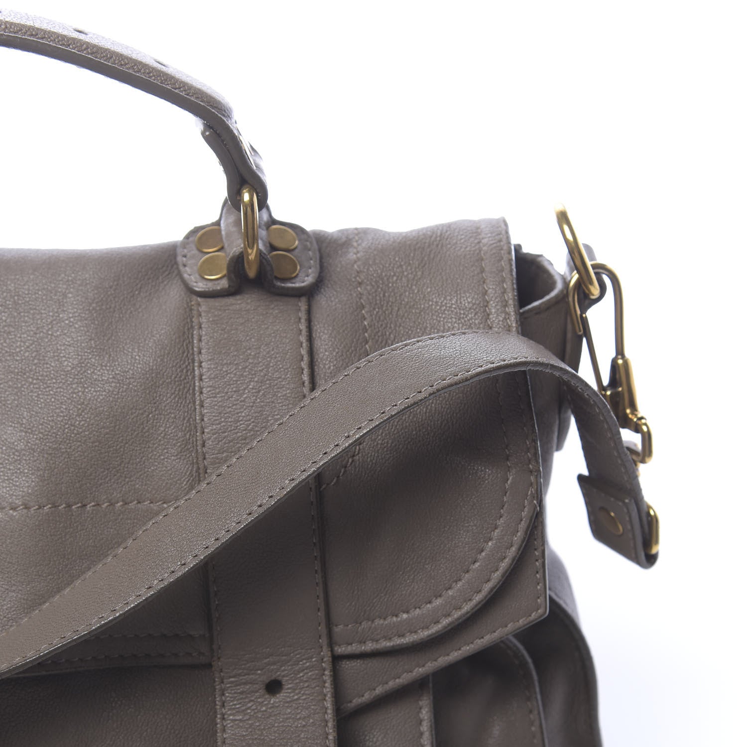 Proenza Schouler Lambskin PS1 Medium Satchel Smoke 11 of 19