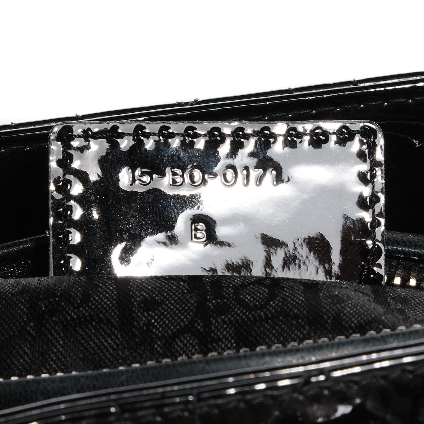 Patent Cannage Medium Lady Dior Black